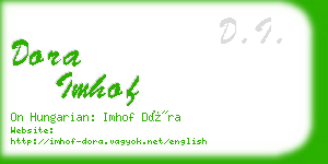 dora imhof business card
